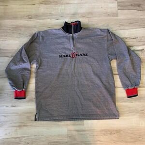 Vintage 1990s Karl Kani grey quarter zip sweatshirt Large